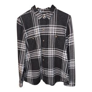 Faherty Legend Sweater Shirt Plaid Flannel L